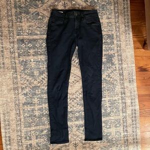 Mavi size 27 dark wash, mid-rise, super soft skinny jeans